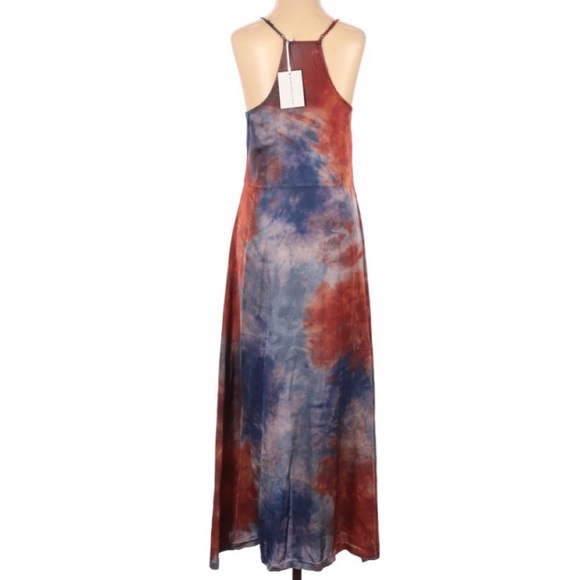 YFB Young Fabulous & Broke Maxi Dress NWT Women’s S Tie Dye Beachy Boho Sundress - Picture 2 of 7